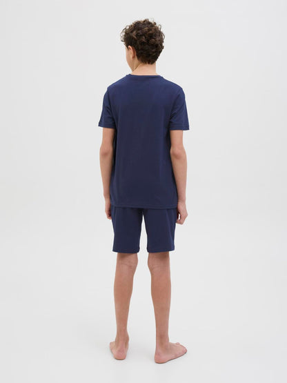 Dsiney Kidz - JACK & JONES Junior Blue Loungewear T-Shirt And Shorts Set image 2