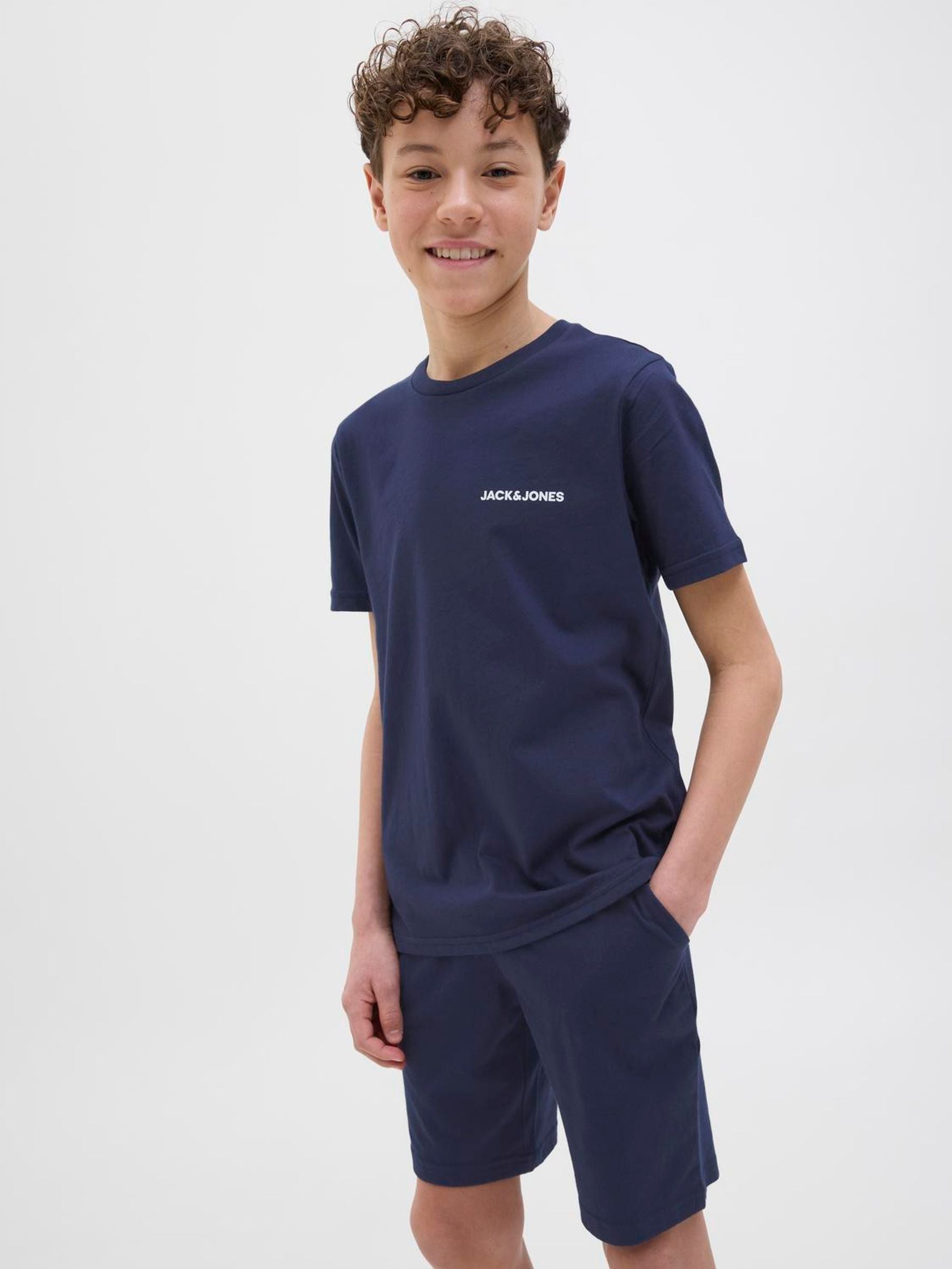 Dsiney Kidz - JACK & JONES Junior Blue Loungewear T-Shirt And Shorts Set image 3
