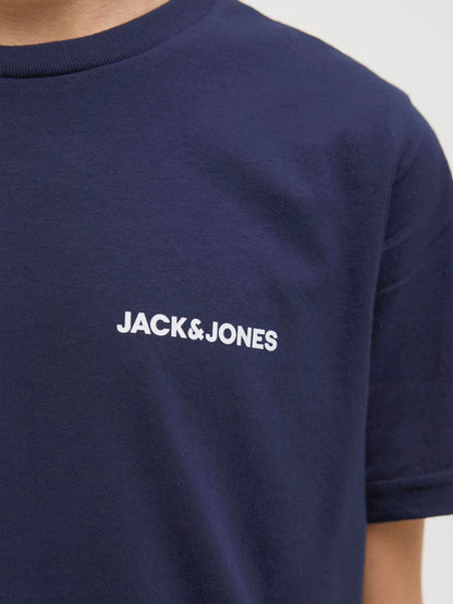 Dsiney Kidz - JACK & JONES Junior Blue Loungewear T-Shirt And Shorts Set image 4