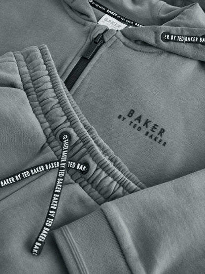 Dsiney Kidz - Baker by Ted Baker Charcoal Grey Baker by Ted Baker Zip Through Hoodie and Jogger Set image 10