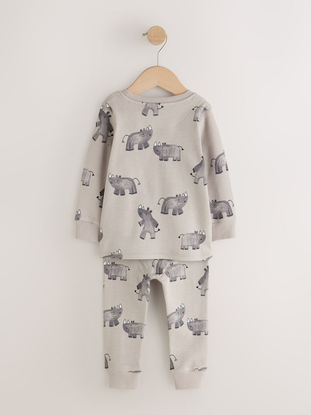 Neutral/Blush Animals Snuggle Pyjamas 3 Pack (9mths-10yrs) - image 4