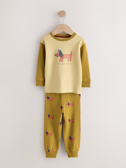 Blue/Green Animal Characters Relaxed Snuggle Pyjamas 3 Pack (9mths-10yrs) - image 3