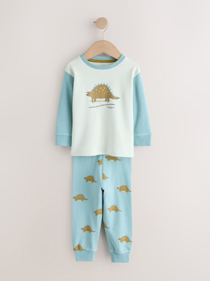 Blue/Green Animal Characters Relaxed Snuggle Pyjamas 3 Pack (9mths-10yrs) - image 4