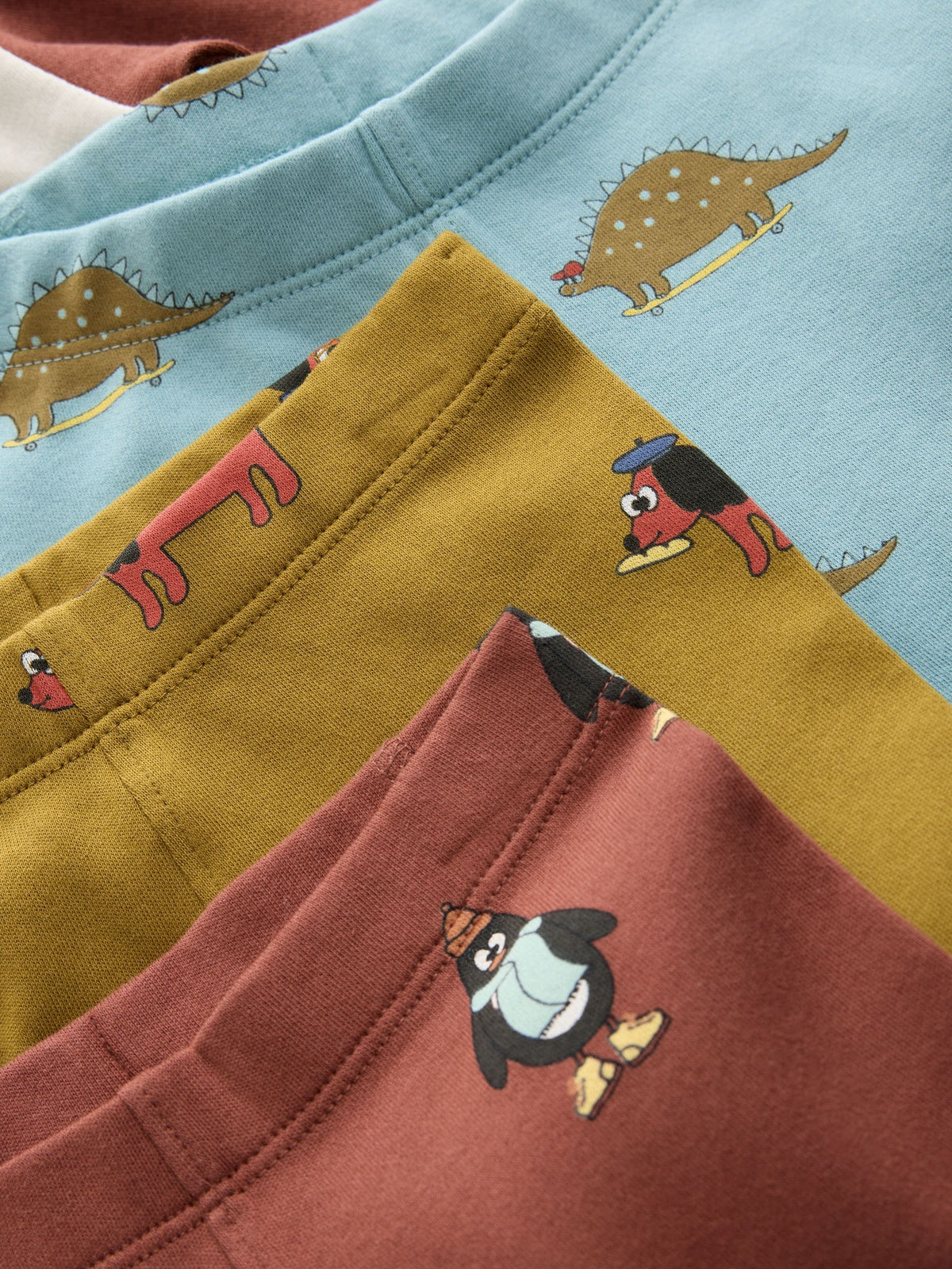 Blue/Green Animal Characters Relaxed Snuggle Pyjamas 3 Pack (9mths-10yrs) - image 7