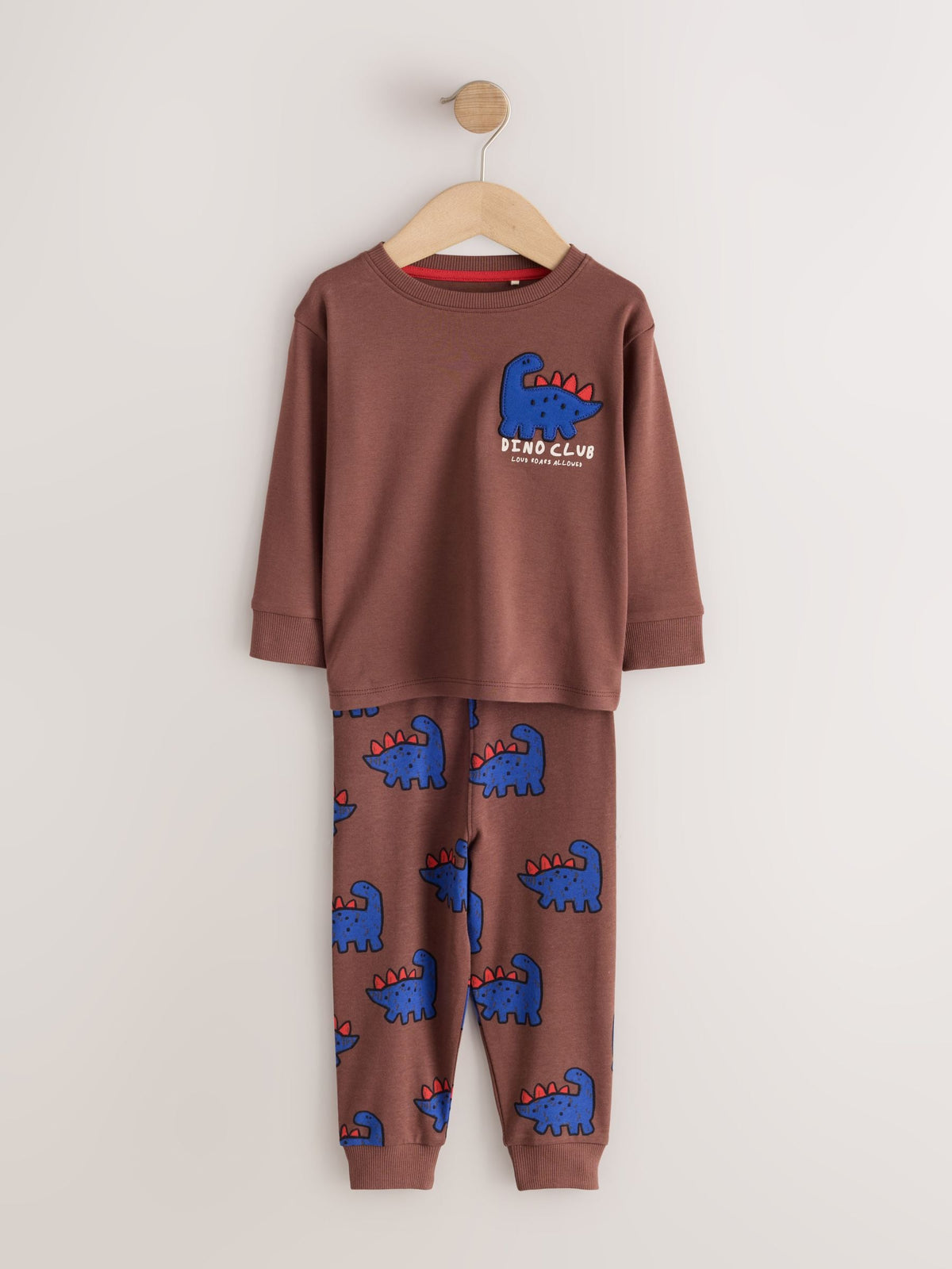 Red/Brown/Mustard Graphic Snuggle Pyjamas 3 Pack (9mths-8yrs) - image 3