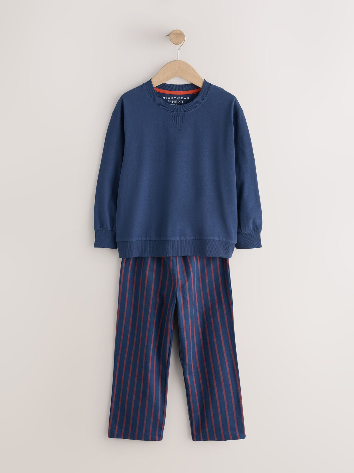Blue/Navy Stripe Woven Pyjamas 2 Pack (3-16yrs) - image 4