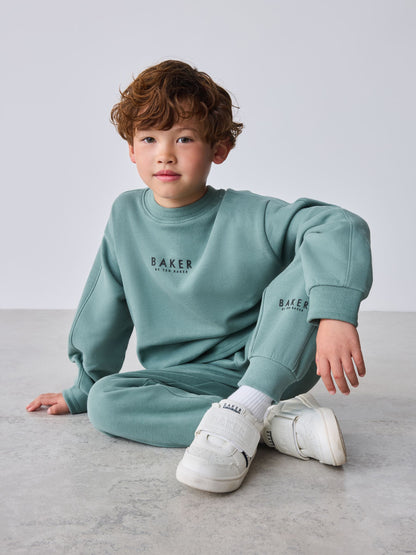 Baker by Ted Baker Mid Green Sweatshirt and Joggers Set image 3