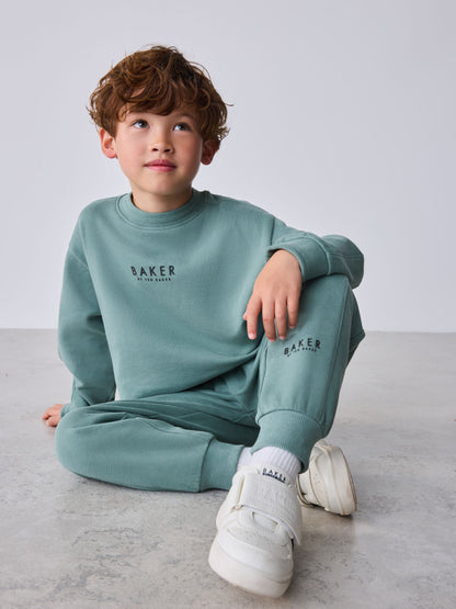 Baker by Ted Baker Mid Green Sweatshirt and Joggers Set image 4