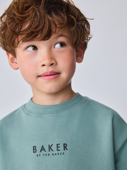 Baker by Ted Baker Mid Green Sweatshirt and Joggers Set image 6