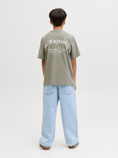 Dsiney Kidz - JACK & JONES JUNIOR Green Logo Back Print T-Shirt image 2