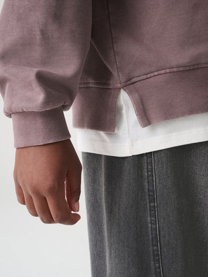 smALLSAINTS Purple Underground Logo Mock Layer Hoodie - image 3