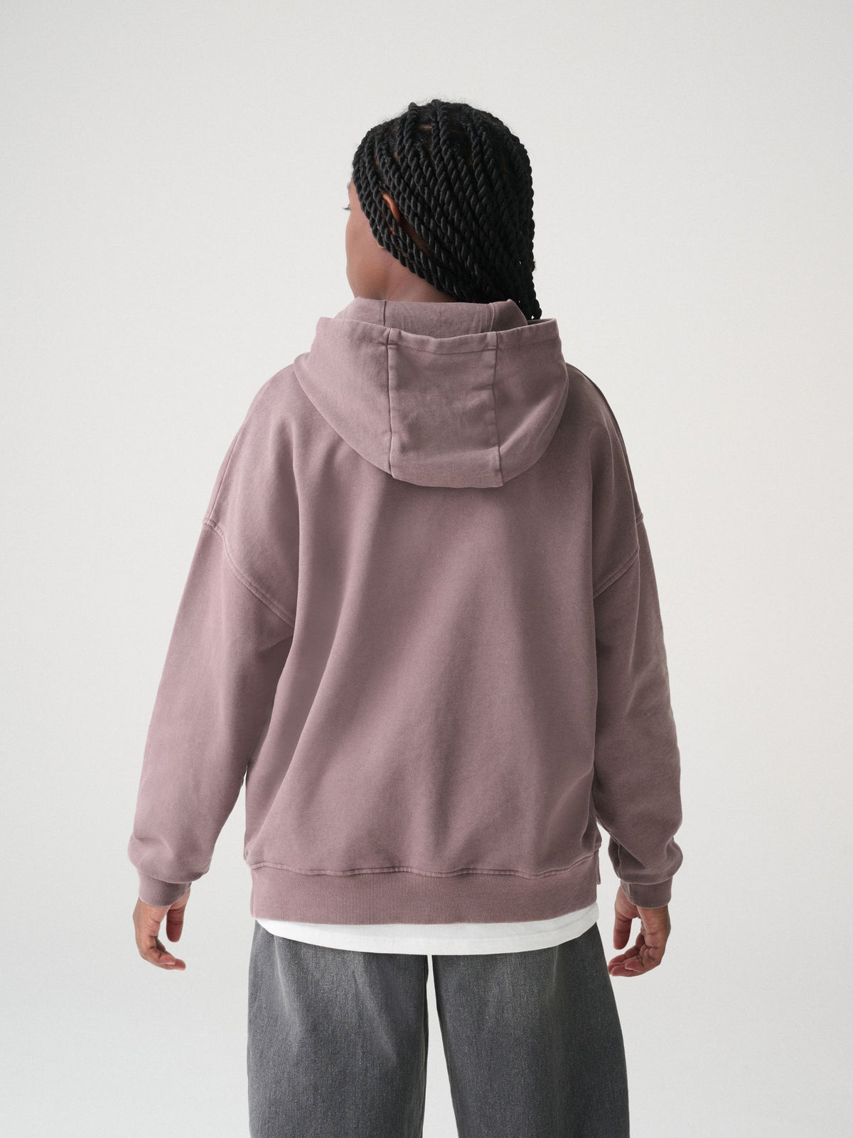 smALLSAINTS Purple Underground Logo Mock Layer Hoodie - image 4