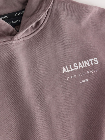 smALLSAINTS Purple Underground Logo Mock Layer Hoodie - image 8