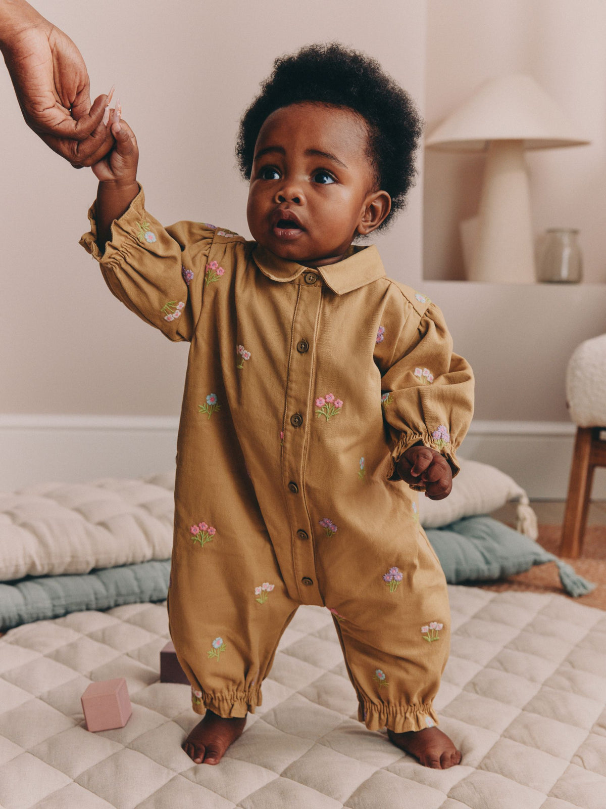 Ochre Yellow Baby Romper (0mths-2yrs) - image 1