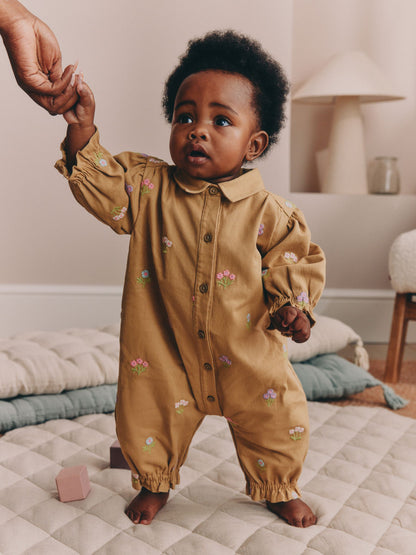 Ochre Yellow Baby Romper (0mths-2yrs) - image 1