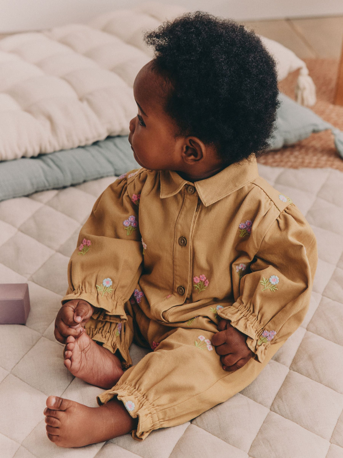 Ochre Yellow Baby Romper (0mths-2yrs) - image 2