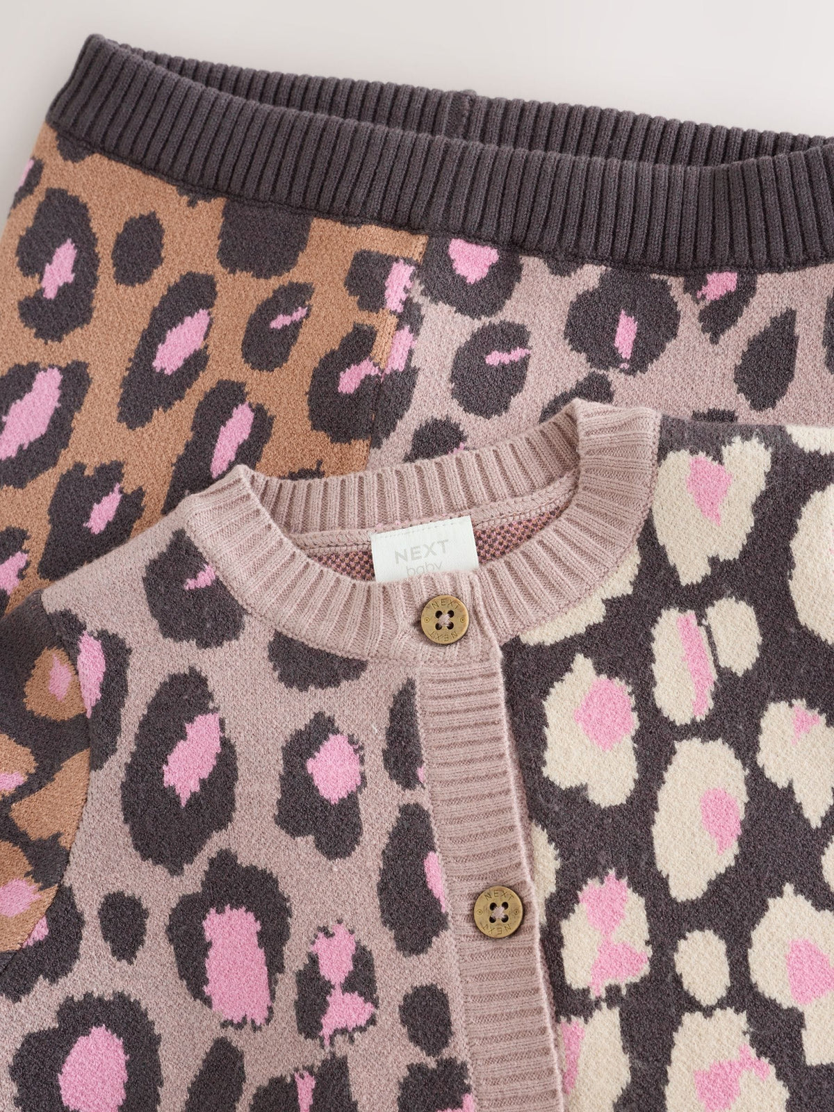 Leopard Knitted Cardigan and Leggings Baby Set 2 Piece (0mths-2yrs) - image 10