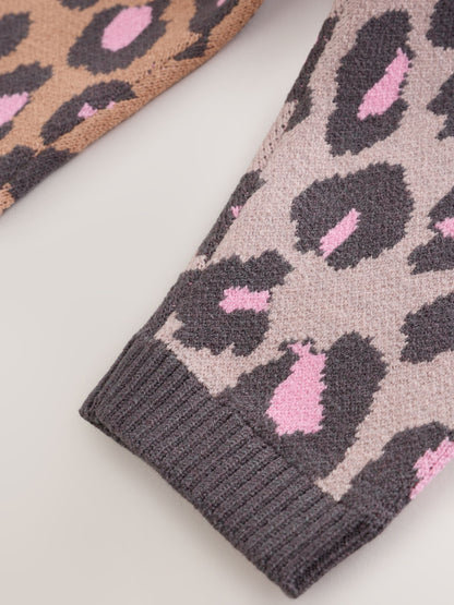 Leopard Knitted Cardigan and Leggings Baby Set 2 Piece (0mths-2yrs) - image 13