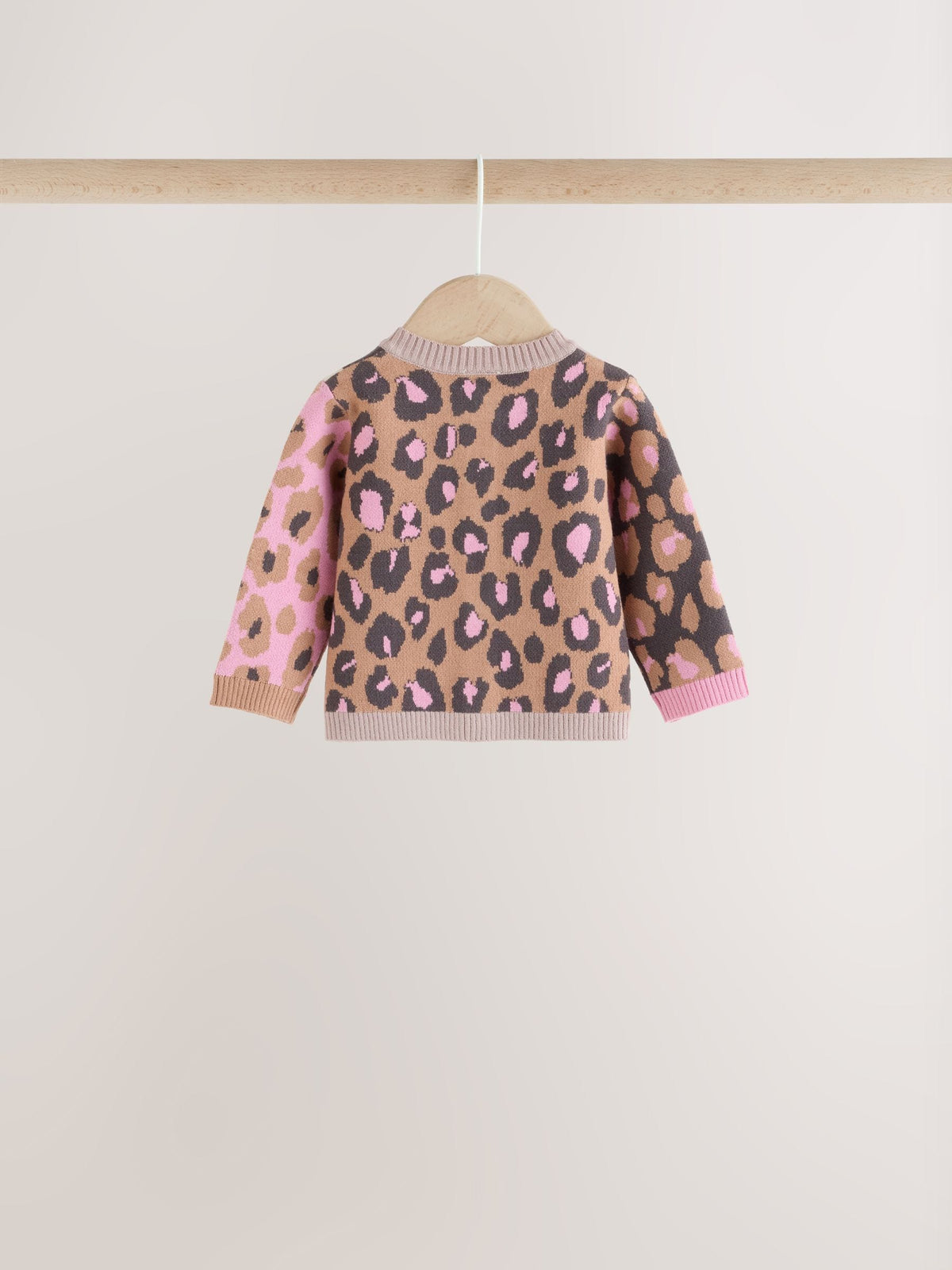 Leopard Knitted Cardigan and Leggings Baby Set 2 Piece (0mths-2yrs) - image 8