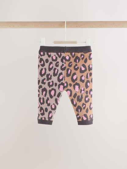 Leopard Knitted Cardigan and Leggings Baby Set 2 Piece (0mths-2yrs) - image 9