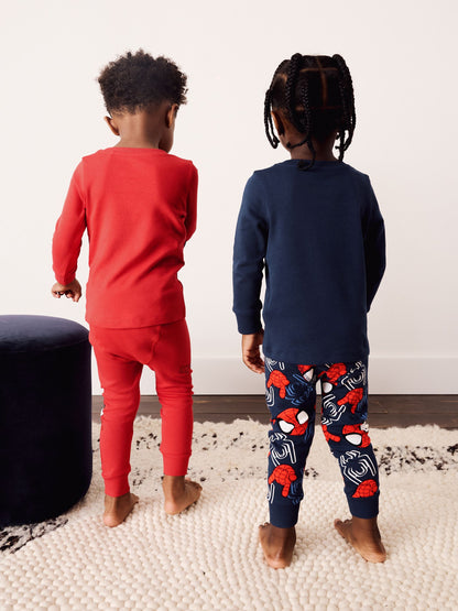 Red/Navy Spidey Snuggle Pyjamas 2 Pack (12mths-8yrs) - image 2