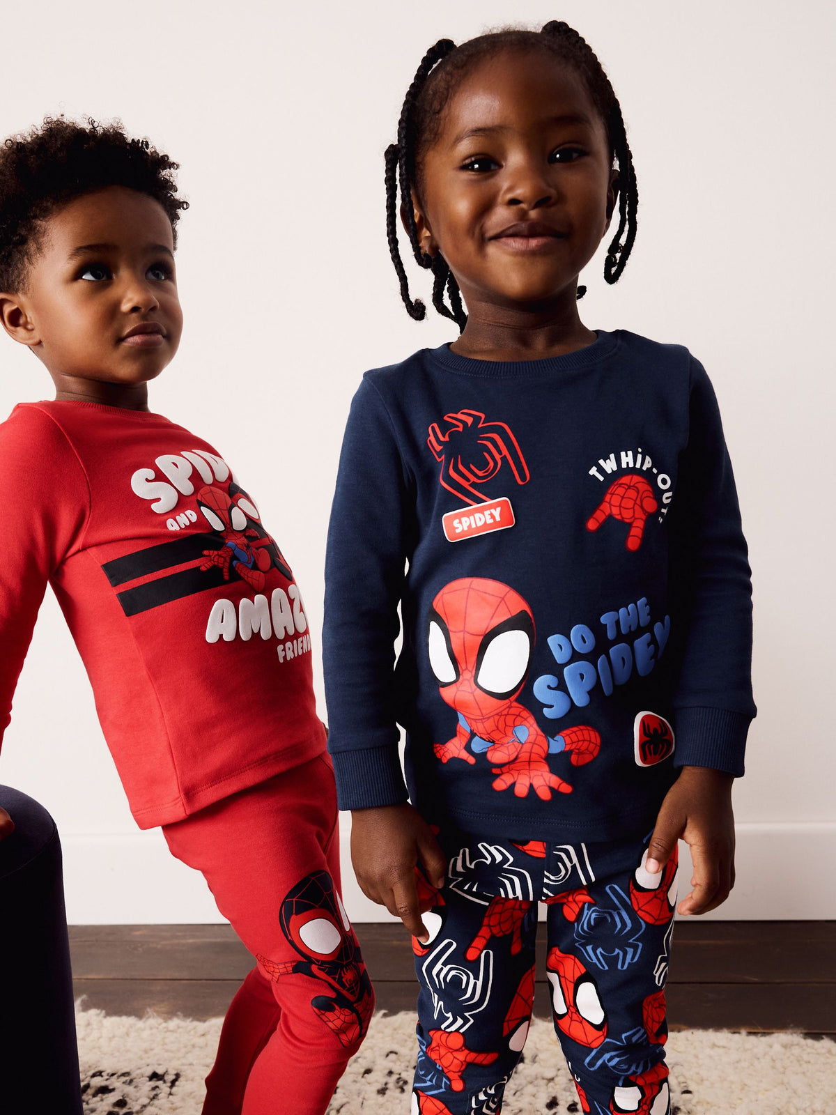 Red/Navy Spidey Snuggle Pyjamas 2 Pack (12mths-8yrs) - image 3