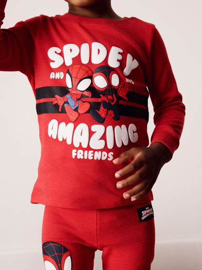 Red/Navy Spidey Snuggle Pyjamas 2 Pack (12mths-8yrs) - image 4