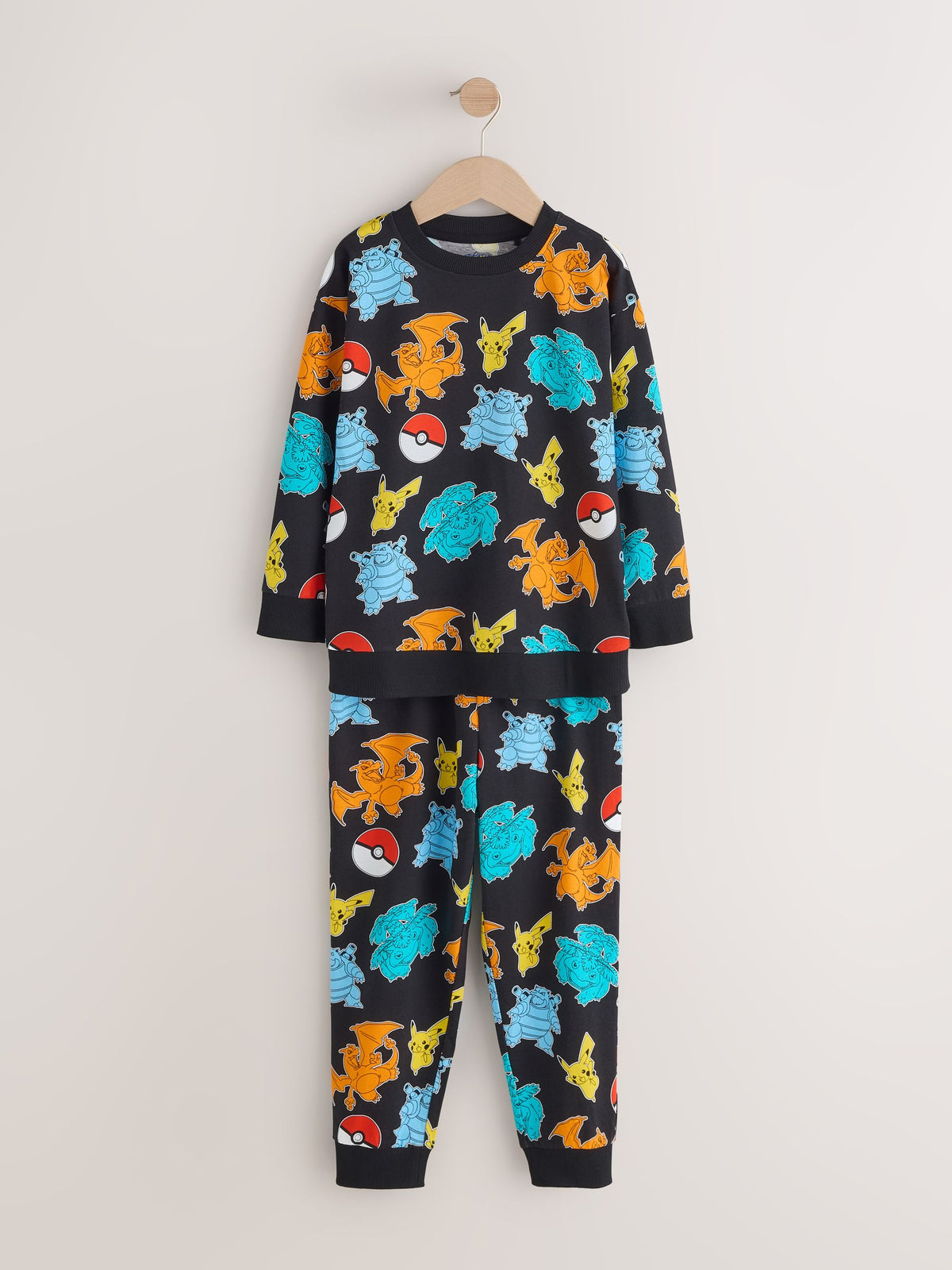 Black/Ecru Pokemon Jogger Pyjamas 2 Pack (3-14yrs) - image 3