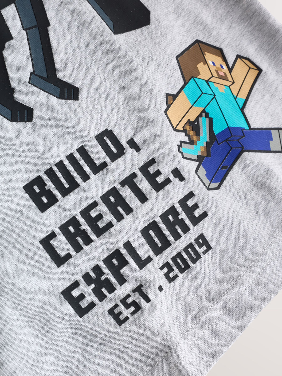 Blue/Grey Minecraft Jogger Pyjamas Set 2 Pack (5-16yrs) - image 7
