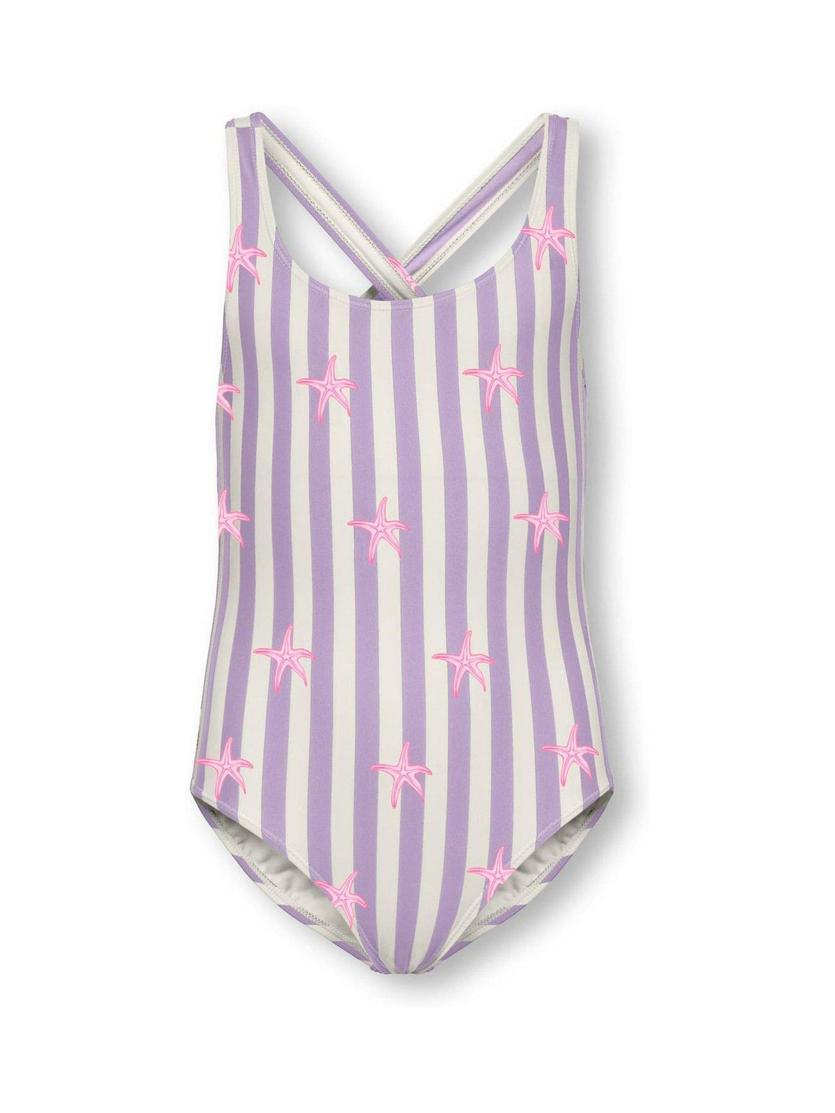 Dsiney Kidz - ONLY KIDS White Starfish Stripe Swimsuit image 1