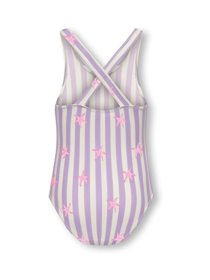 Dsiney Kidz - ONLY KIDS White Starfish Stripe Swimsuit image 2