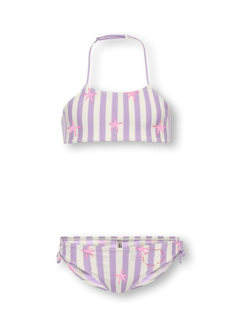 Dsiney Kidz - ONLY KIDS Purple Starfish Stripe Bikini image 1