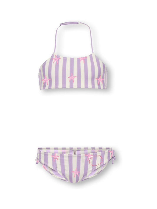 Dsiney Kidz - ONLY KIDS Purple Starfish Stripe Bikini image 1