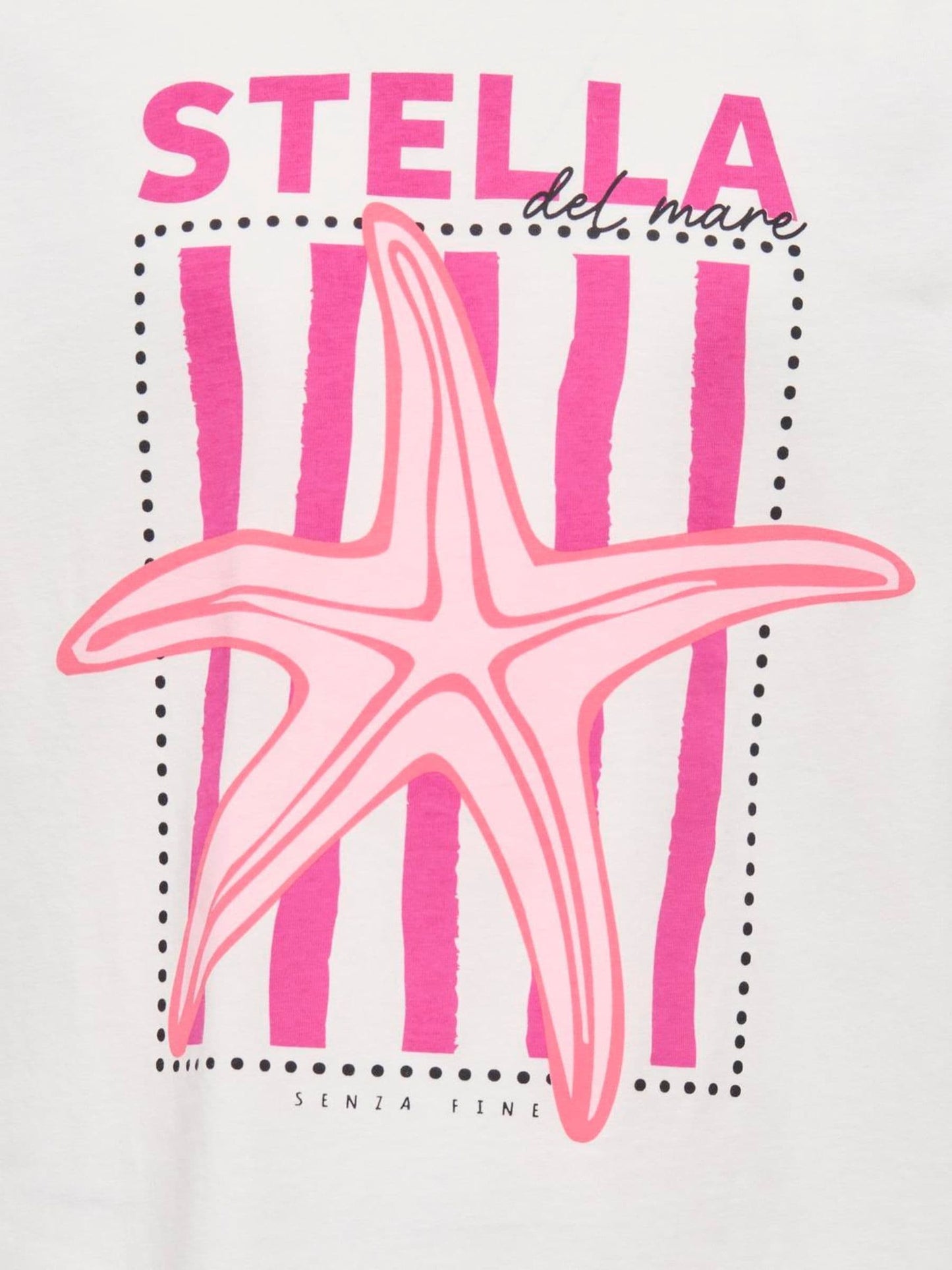 Dsiney Kidz - ONLY KIDS White Starfish Print Graphic T-Shirt image 3