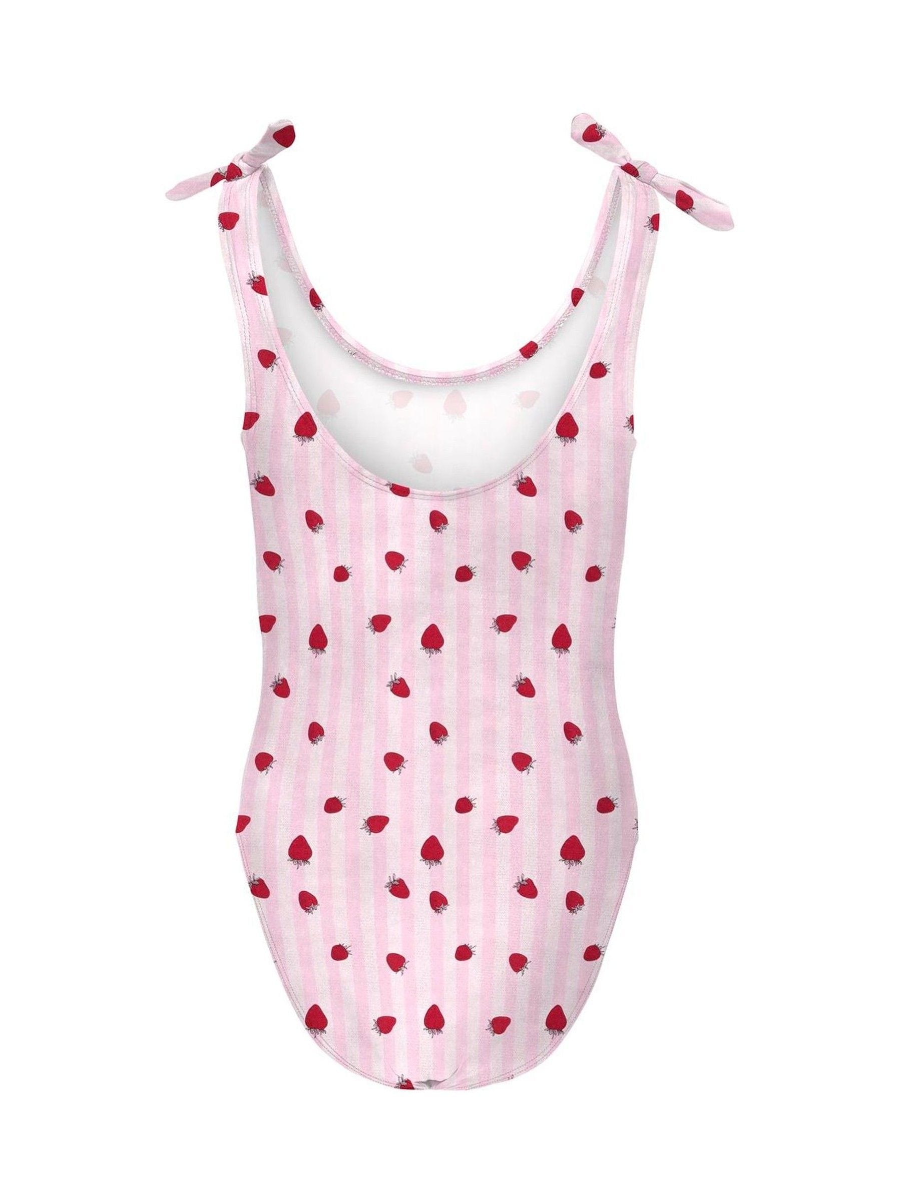 Dsiney Kidz - ONLY KIDS Red Strawberry Print Swimsuit image 2