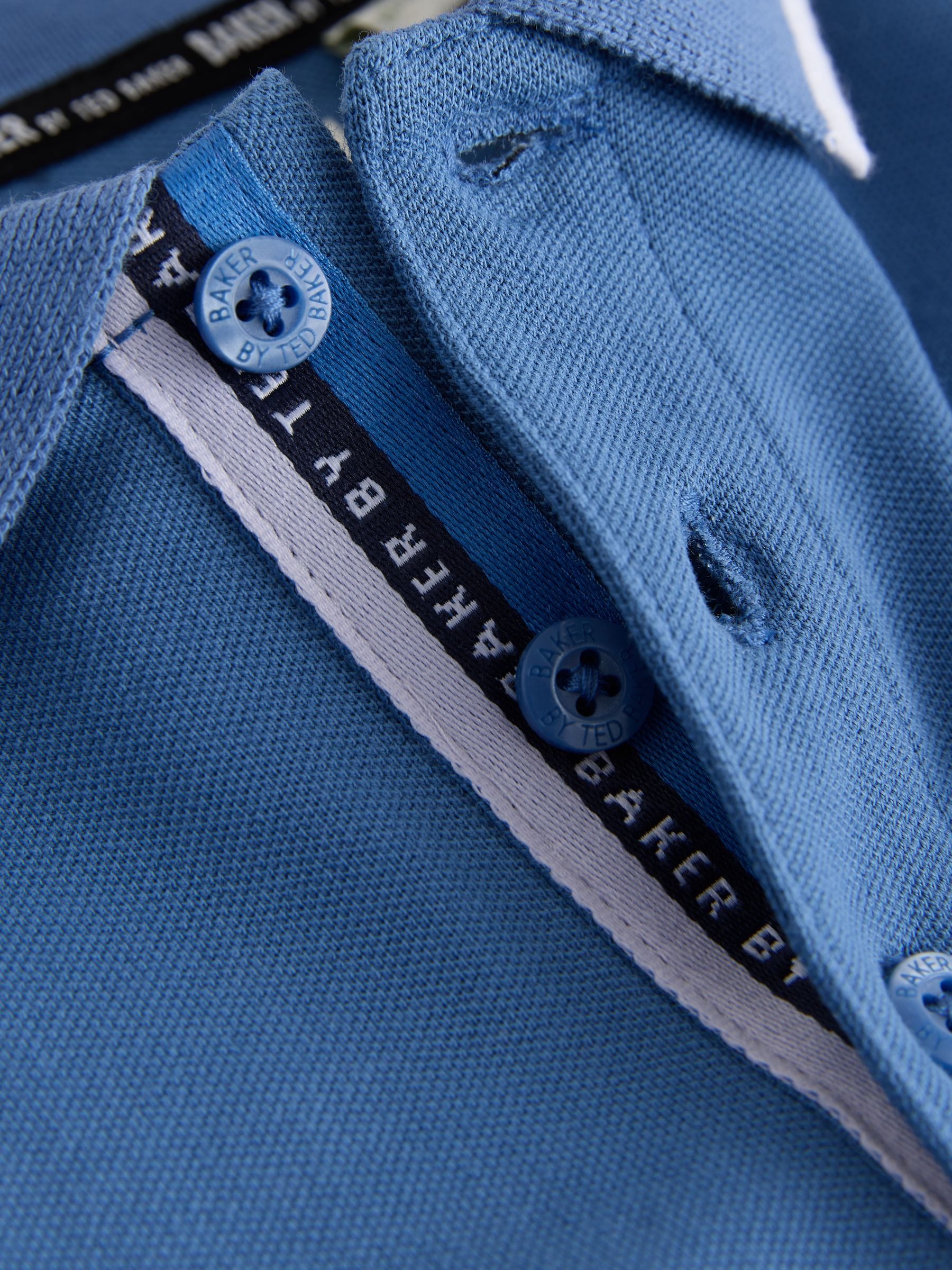 Dsiney Kidz - Baker by Ted Baker Light Blue Long Sleeve Polo Shirt image 11