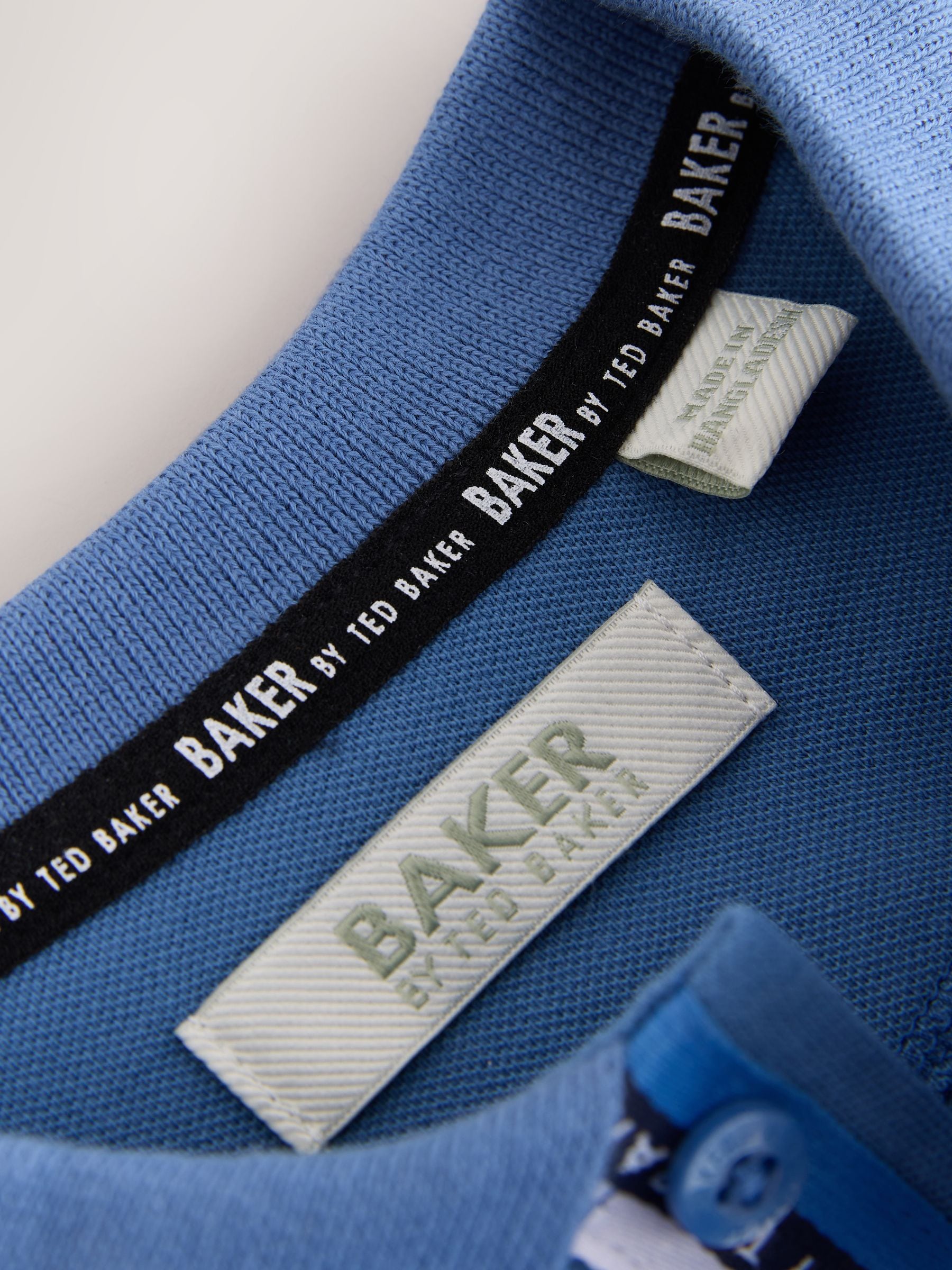 Dsiney Kidz - Baker by Ted Baker Light Blue Long Sleeve Polo Shirt image 12