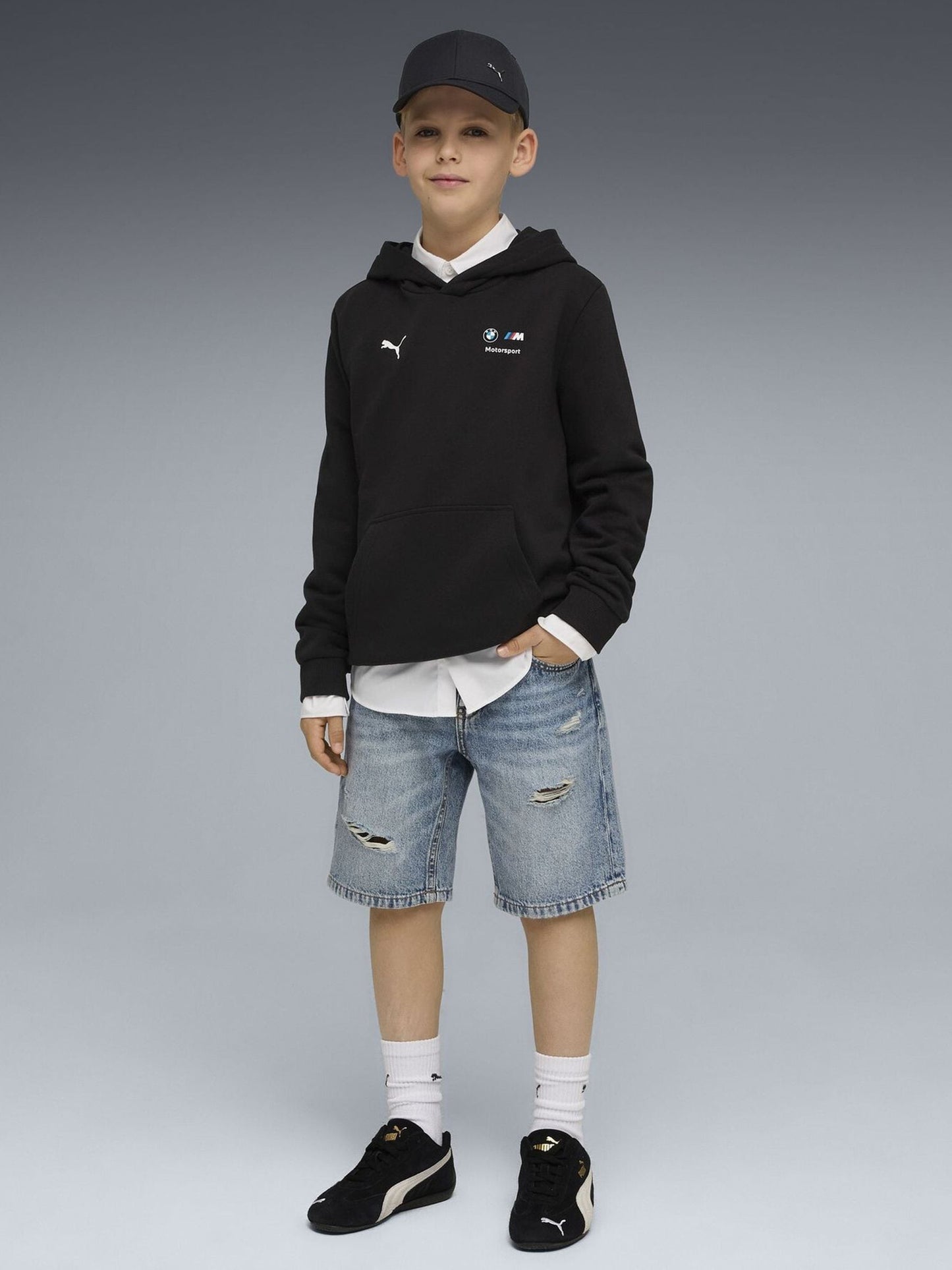 Dsiney Kidz - Puma Black BMW Motorsport Essentials Hoodie image 3