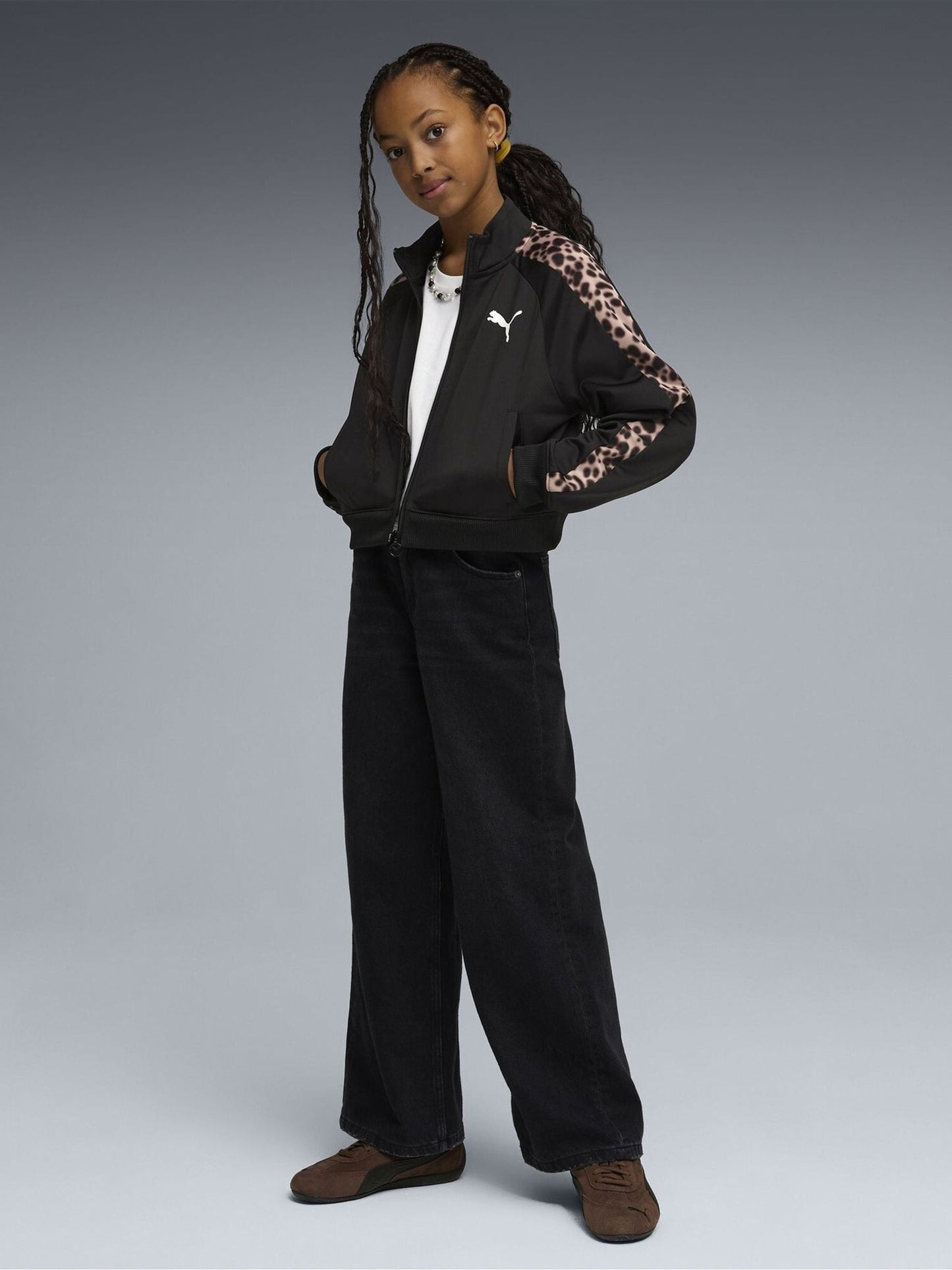Dsiney Kidz - Puma Black T7 Animal Relaxed Track Jacket image 2