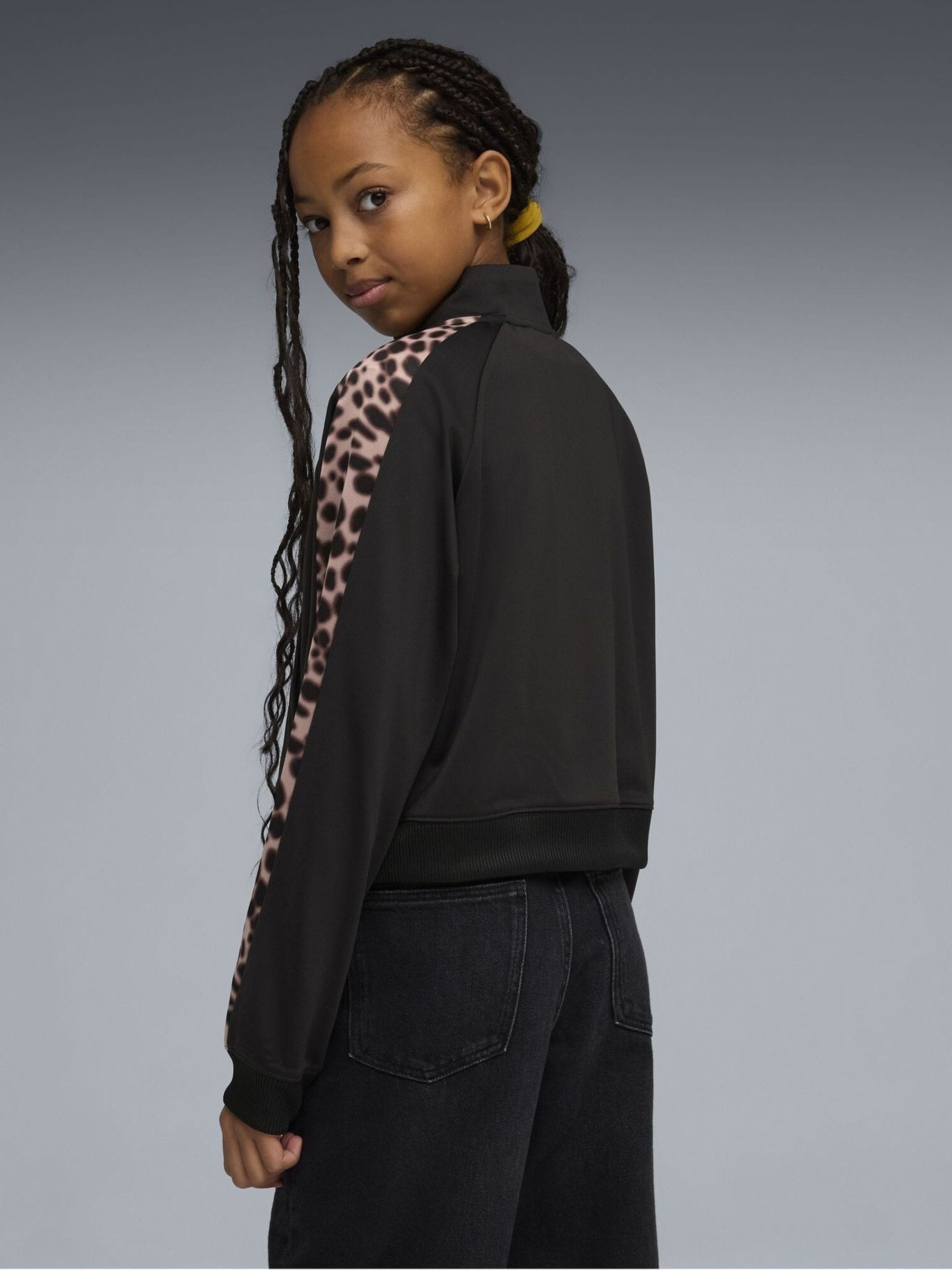 Dsiney Kidz - Puma Black T7 Animal Relaxed Track Jacket image 3
