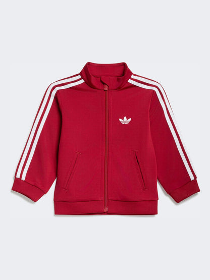 adidas Originals Red Firebird Younger Boys Tracksuits image 2