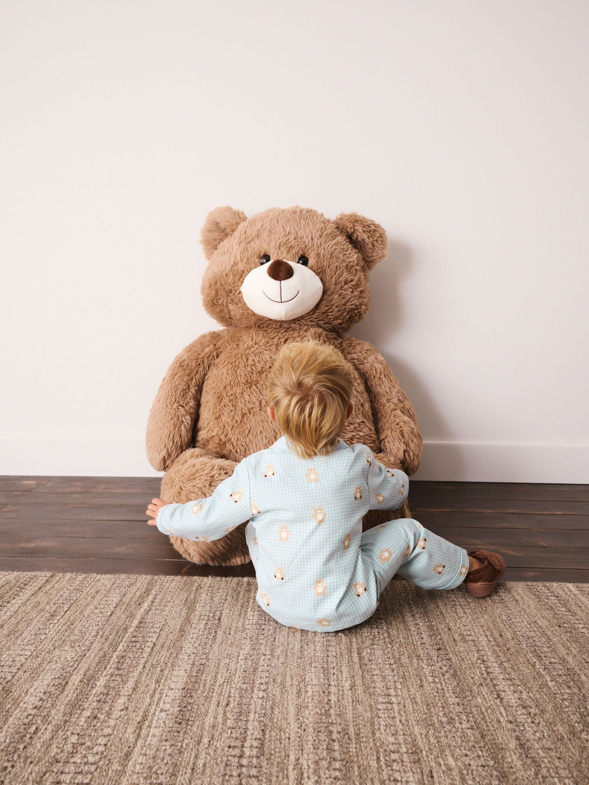 Blue/Brown Bear Button Down Pyjamas (9mths-10yrs) - image 4