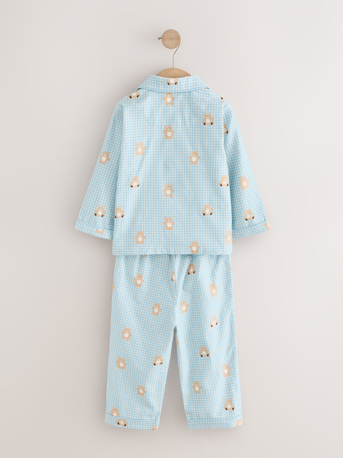 Blue/Brown Bear Button Down Pyjamas (9mths-10yrs) - image 7