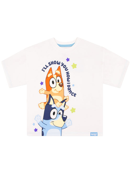Character White Bluey Boxy T-Shirt image 1