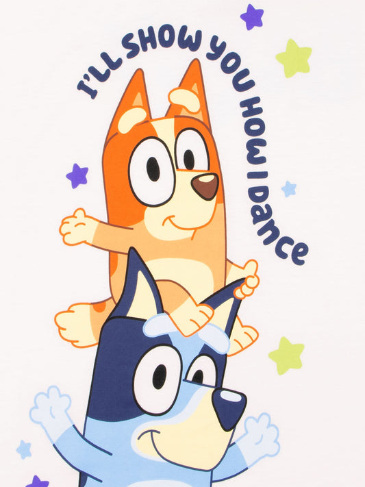 Character White Bluey Boxy T-Shirt image 2