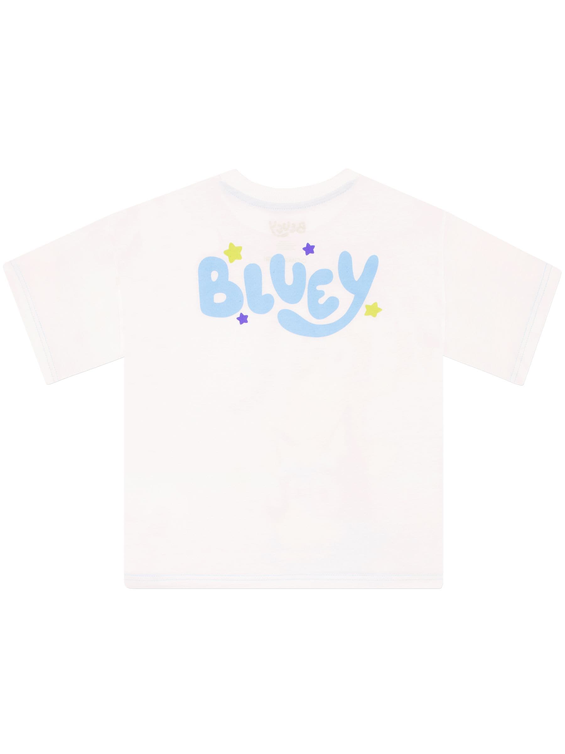 Character White Bluey Boxy T-Shirt image 3