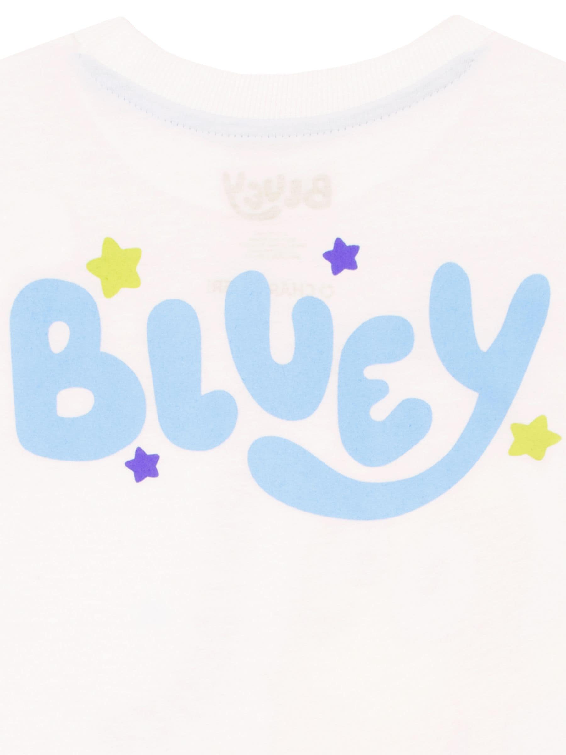 Character White Bluey Boxy T-Shirt image 4