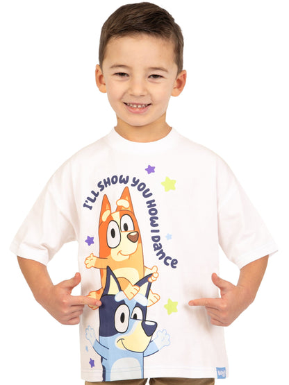 Character White Bluey Boxy T-Shirt image 8