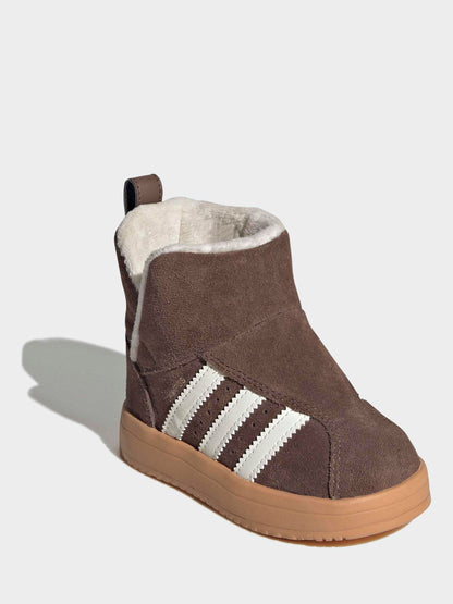 Dsiney Kidz - adidas Originals Brown CAMPUS 00s Winter Mid Trainers image 3