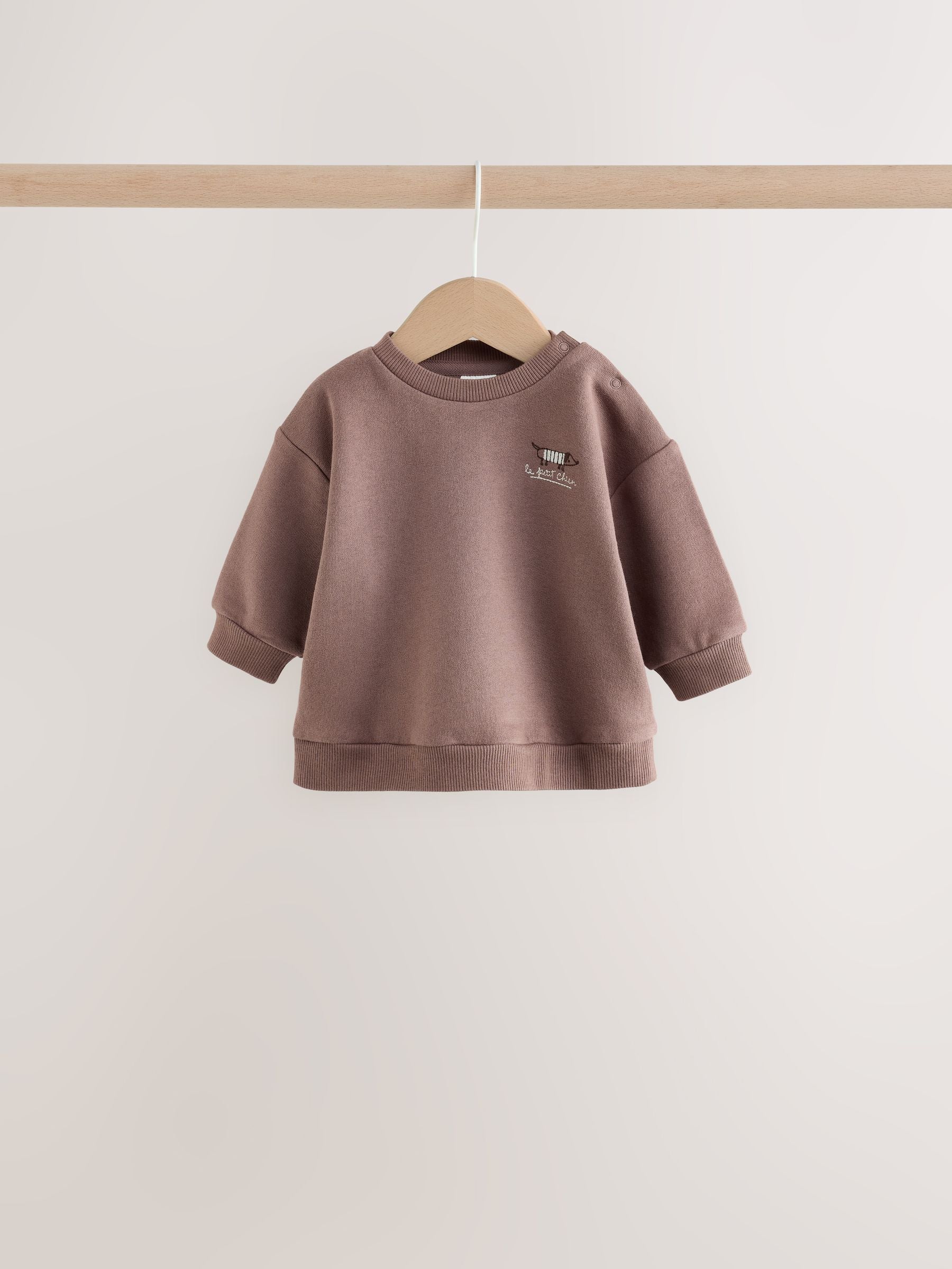 Dsiney Kidz - Brown/Blue Sweat Top and Trousers Baby Set (0mths-2yrs) image 2